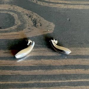 Tifffany & Co. Frank Gehry fish sterling silver earrings